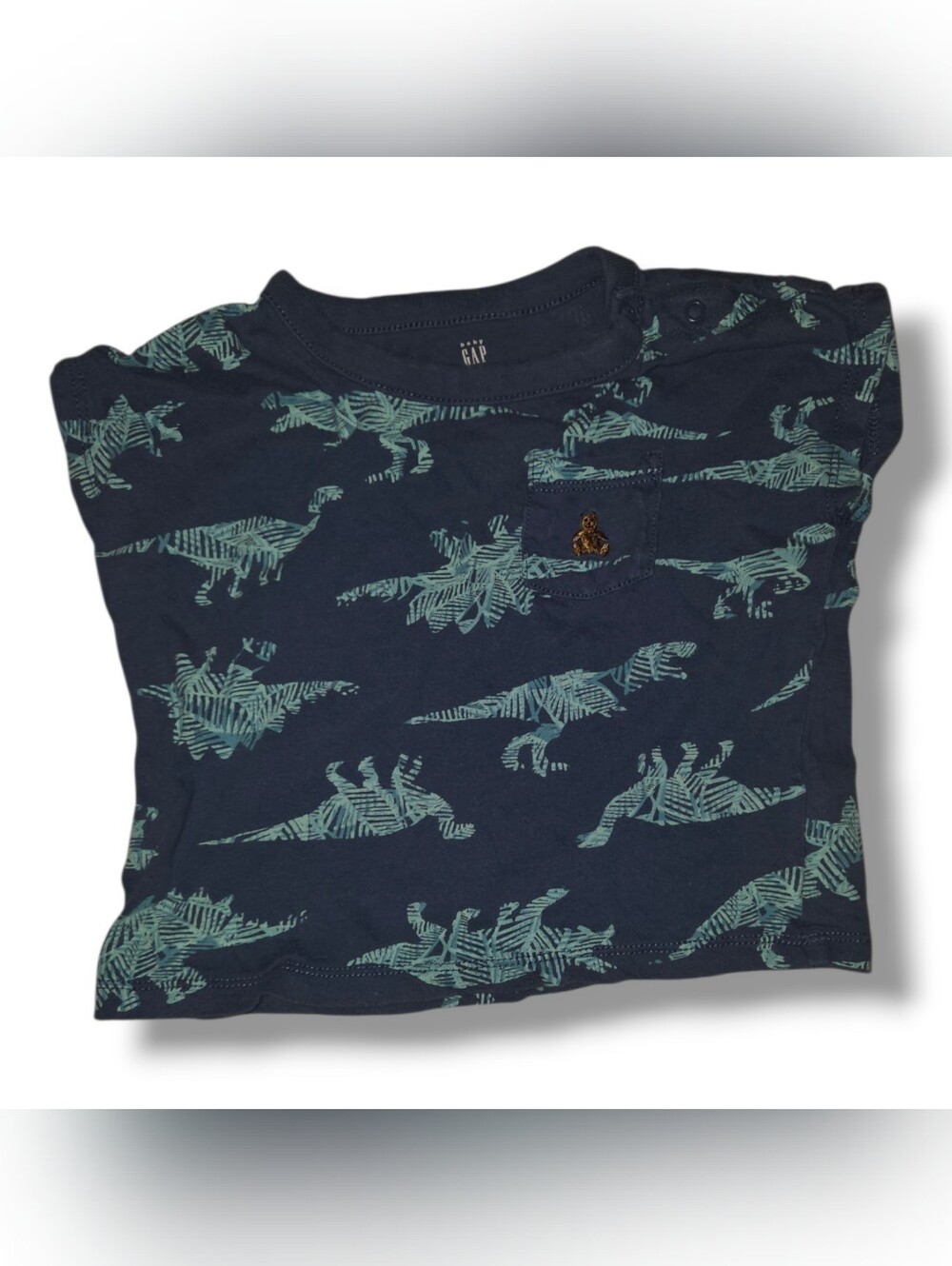 GAP Navy Blue Dino Pocket Tee for Kids